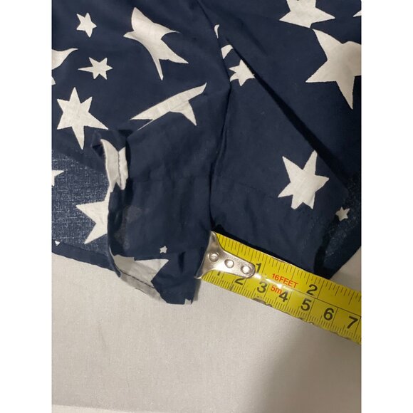 J.Crew XXL Star Print Cotton Sleep Shorts Navy Blue & White 100% Cotton - Picture 8 of 10